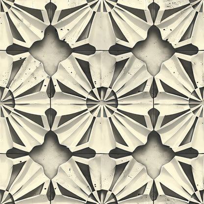 Japanese Zen Garden Pattern 7 Minky Fabric
