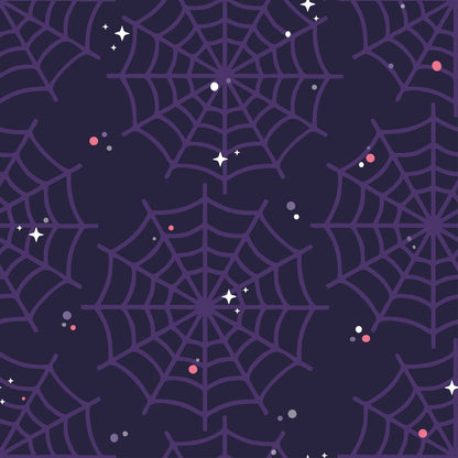 Pastel Spiderwebs Pattern 15 Minky Fabric