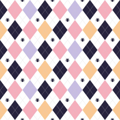 Kawaii Cute Halloween Cats Pattern 4 Quilting Cotton Fabric