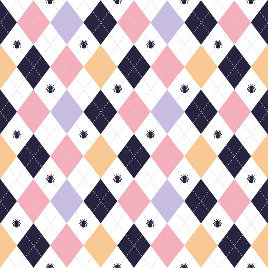 Kawaii Cute Halloween Cats Pattern 4 Quilting Cotton Fabric