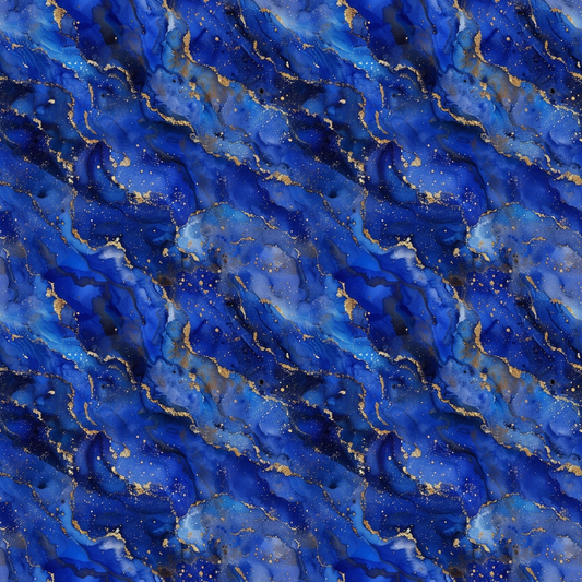 Lapis Lazuli Gemstones Pattern 1 Quilting Cotton Fabric