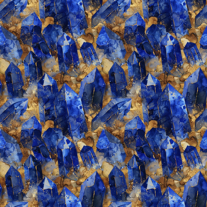 Sapphire Quarry Pattern 5 Minky Fabric