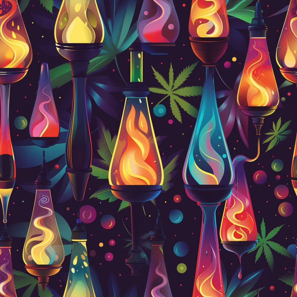 Psychedelic Glow Pattern 14 Minky Fabric