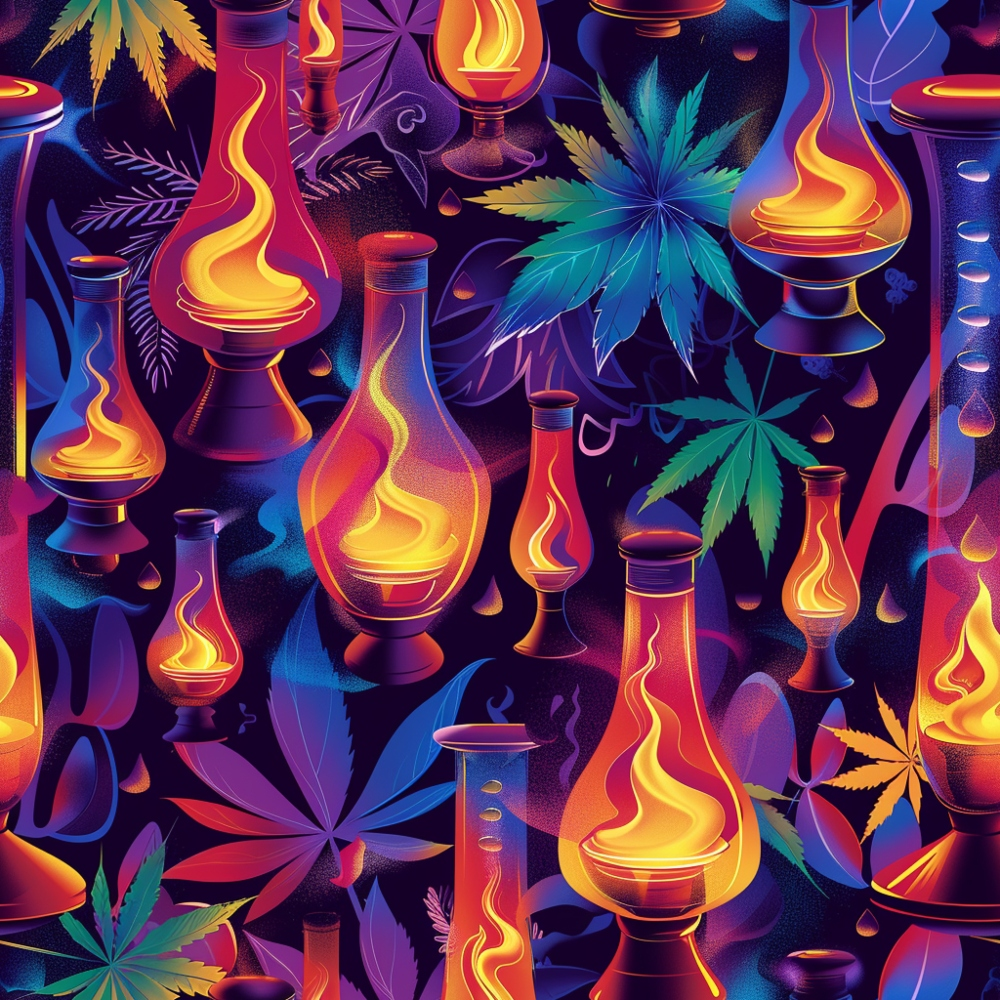 Psychedelic Glow Pattern 2 Minky Fabric