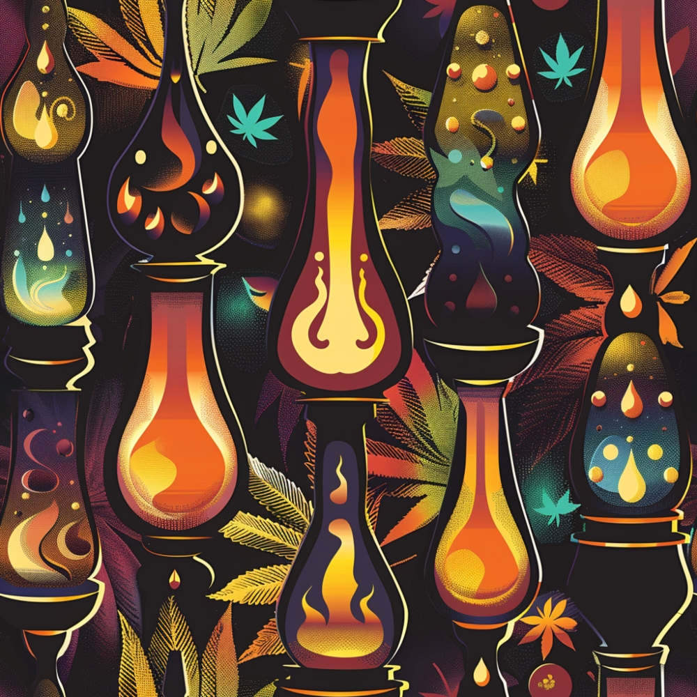 Psychedelic Glow Pattern 3 Minky Fabric