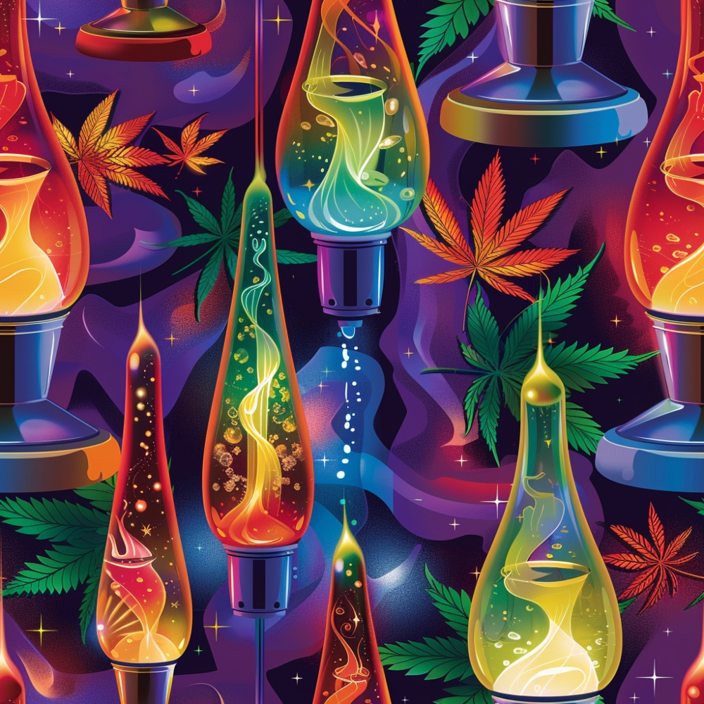 Psychedelic Glow Pattern 4 Minky Fabric