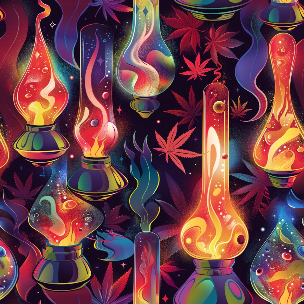 Psychedelic Glow Pattern 5 Minky Fabric