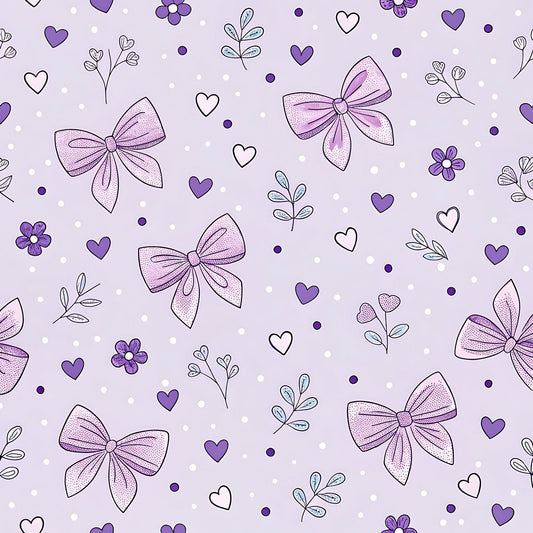 Lilac Ribbon Trellis Pattern 13 Minky Fabric