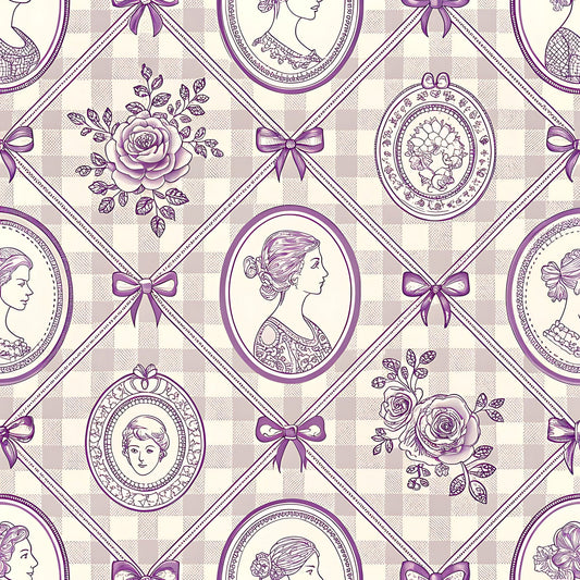 Lavender Cottage Floral Pattern 15 Quilting Cotton Fabric