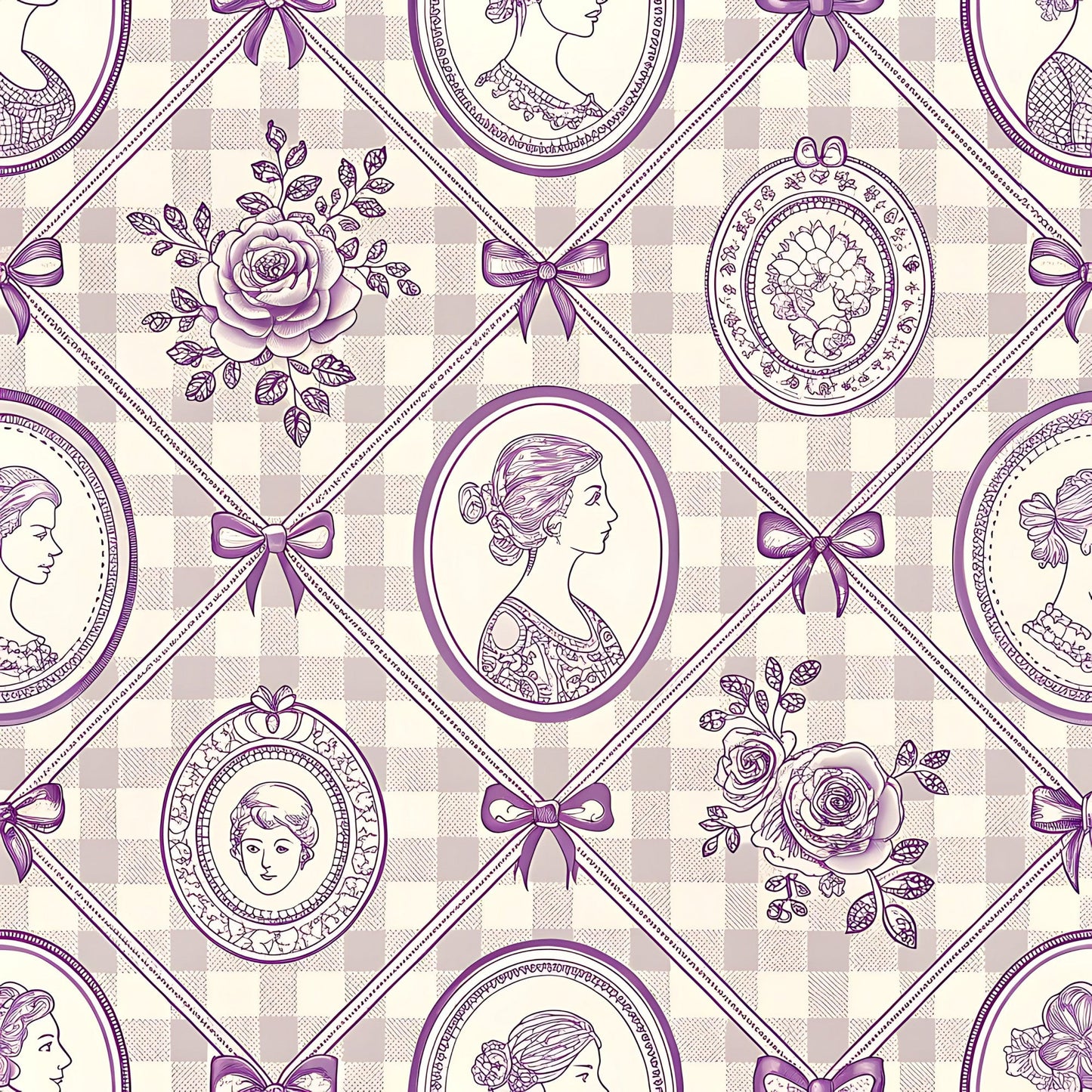 Lavender Cottage Floral Pattern 15 Quilting Cotton Fabric