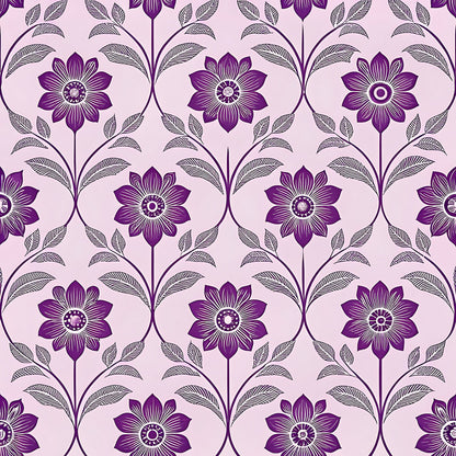 Lavender Cottage Floral Pattern 22 Quilting Cotton Fabric