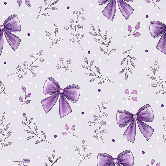 Lilac Ribbon Trellis Pattern 8 Minky Fabric