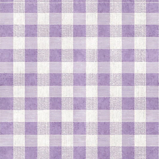 Lavender Vintage Cottagecore Pattern 9 Minky Fabric