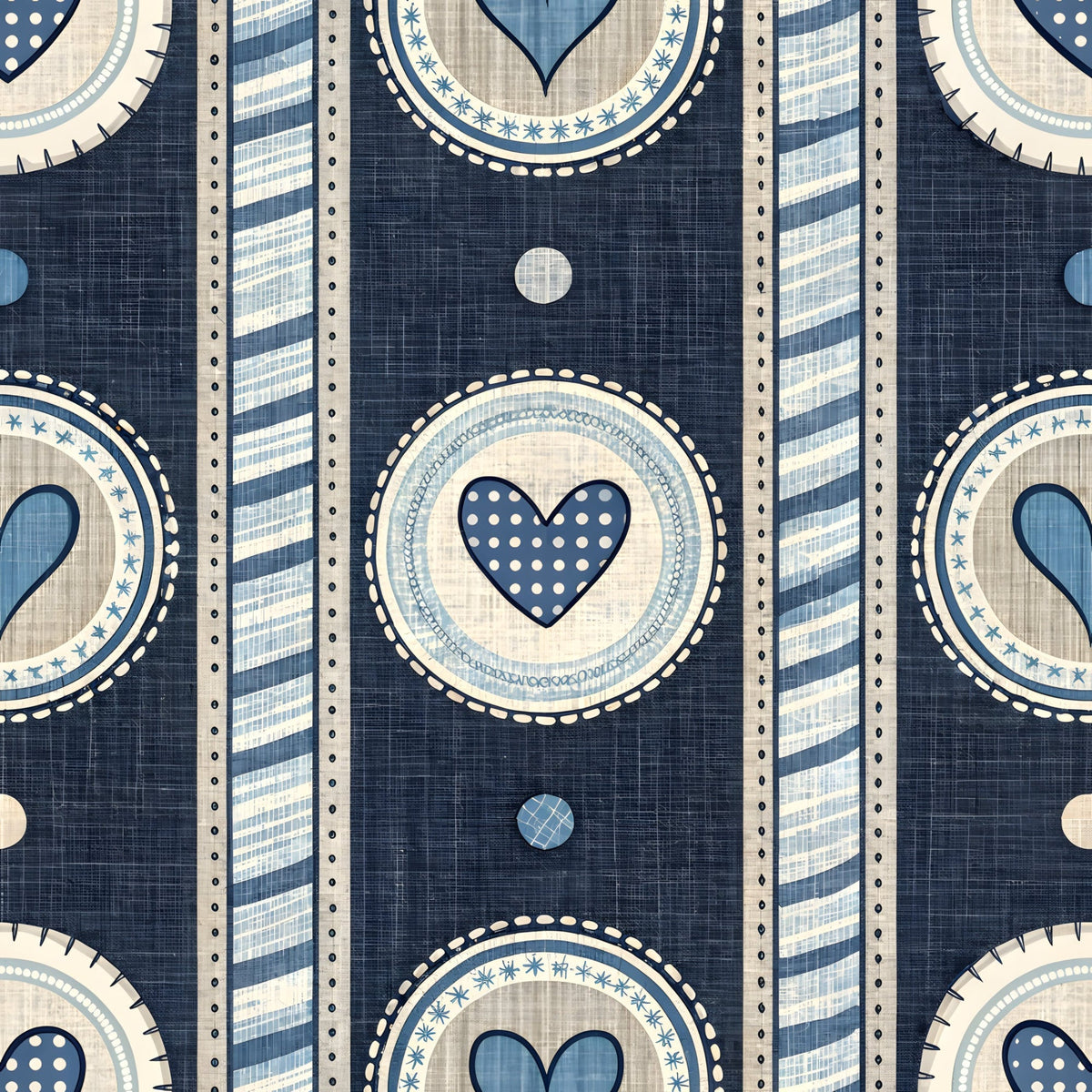 Stitched Denim Pattern 10 Minky Fabric