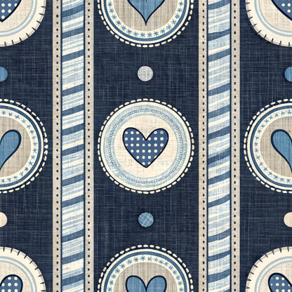 Stitched Denim Pattern 10 Minky Fabric