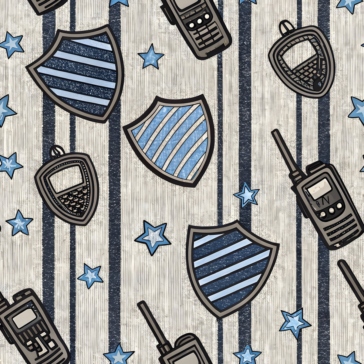 Stitched Denim Pattern 1 Minky Fabric