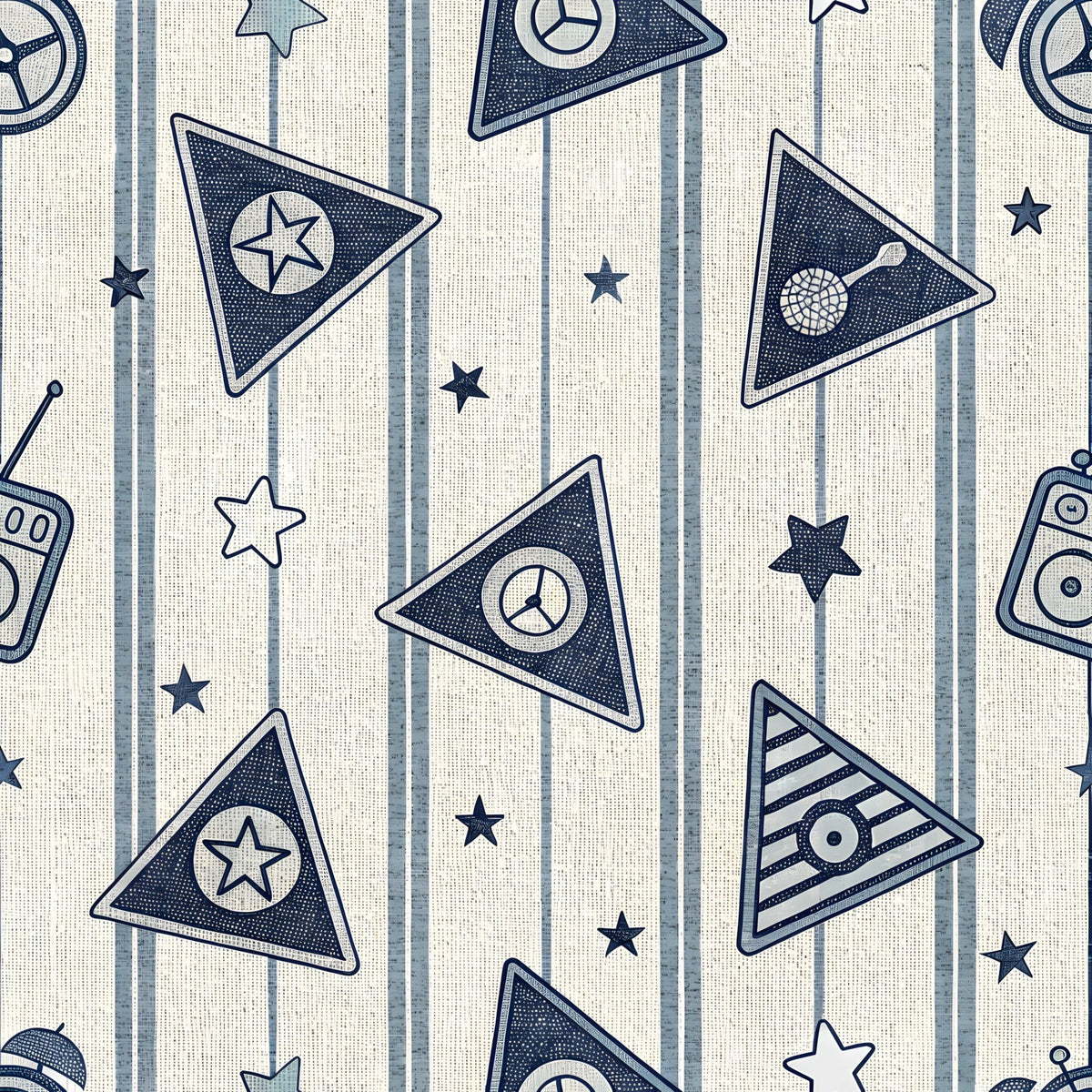 Stitched Denim Pattern 2 Minky Fabric