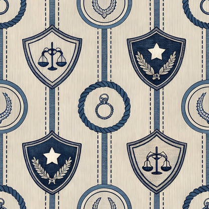 Law Enforcement Pattern 4 Quilting Cotton Fabric