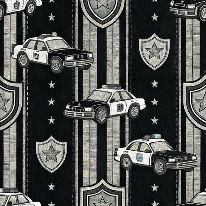 Stitched Denim Pattern 7 Minky Fabric