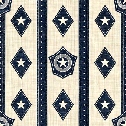 Stitched Denim Pattern 8 Minky Fabric