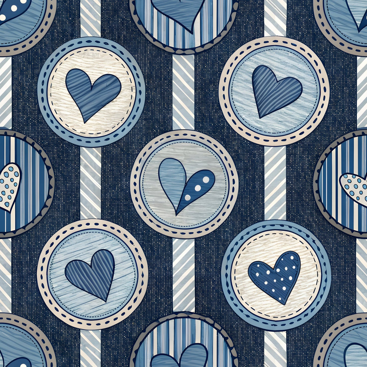 Law Enforcement Pattern 9 Quilting Cotton Fabric