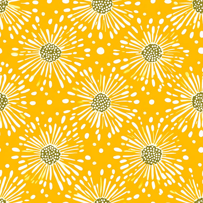 Lemon Burst Pattern 1 Quilting Cotton Fabric
