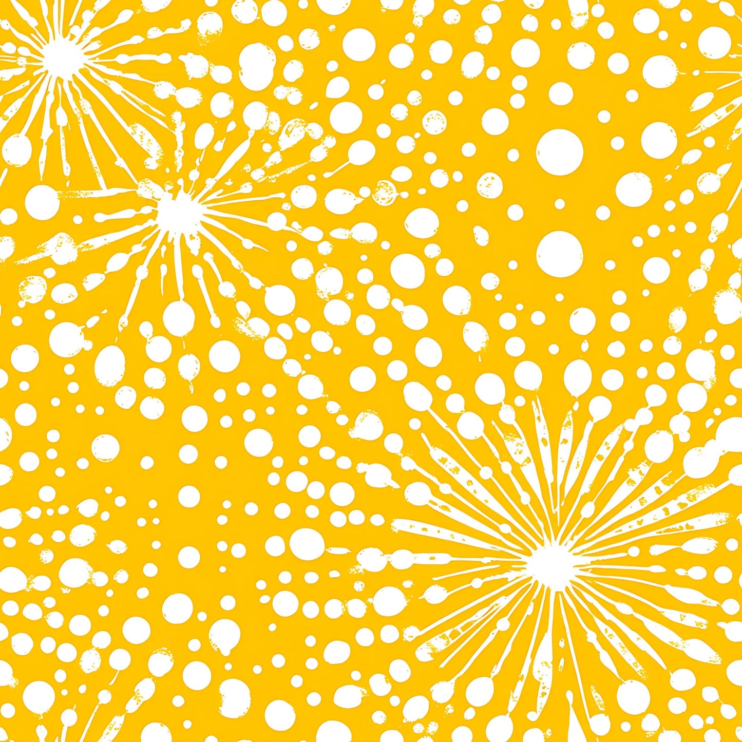 Lemon Burst Pattern 16 Quilting Cotton Fabric
