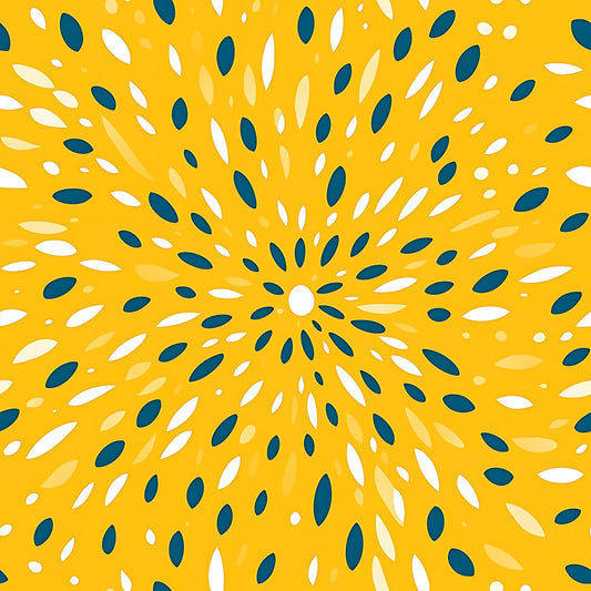 Lemon Burst Pattern 2 Quilting Cotton Fabric