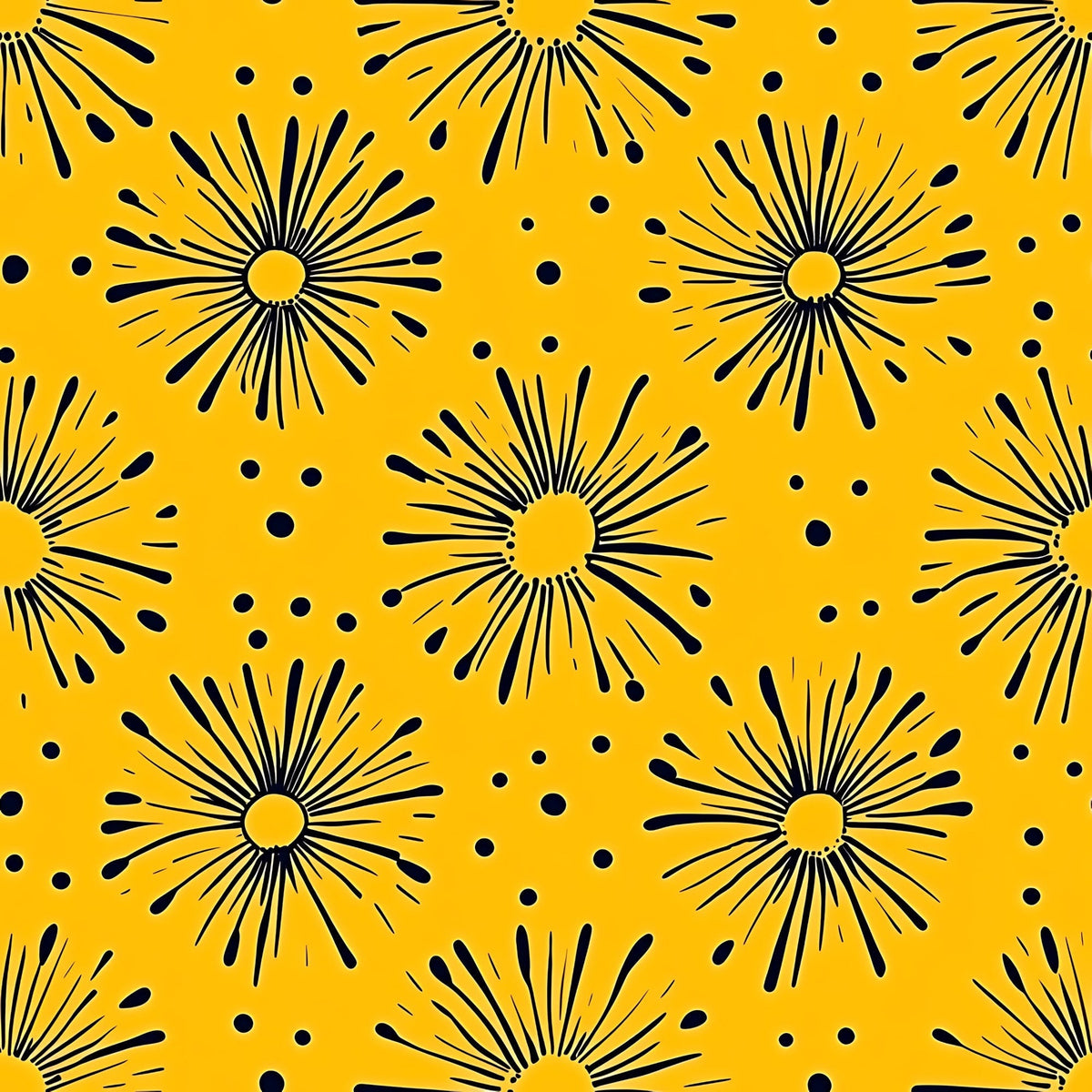 Dandelion Sparklers Pattern 5 Minky Fabric