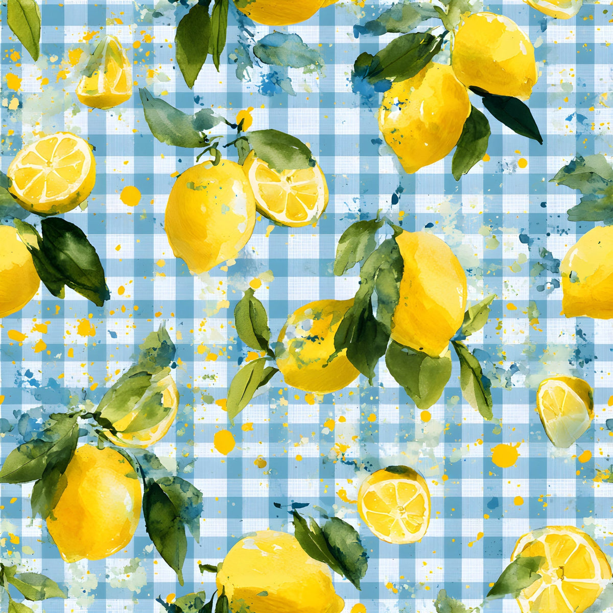 Citrus Picnic Pattern 1 Minky Fabric