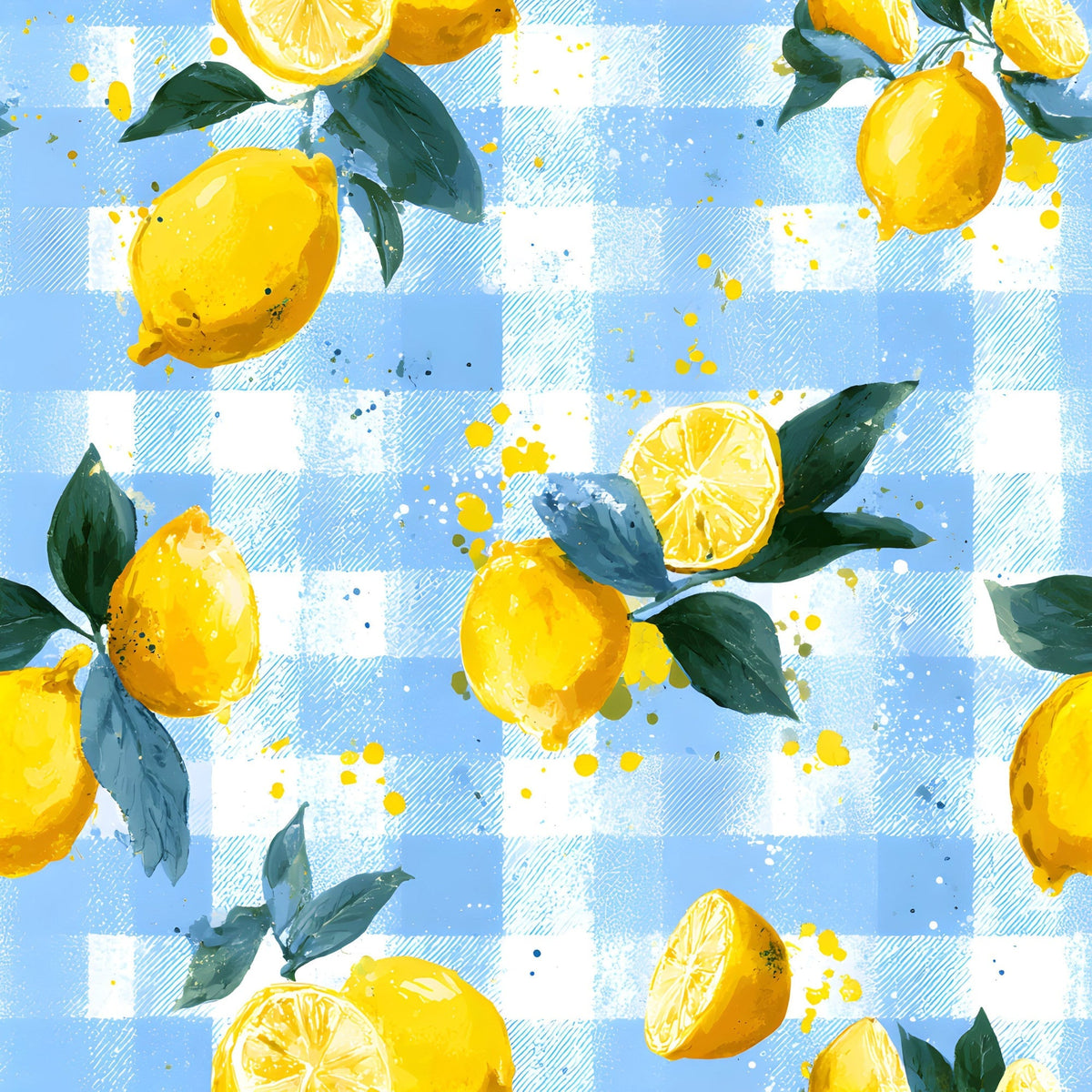 Citrus Picnic Pattern 3 Minky Fabric