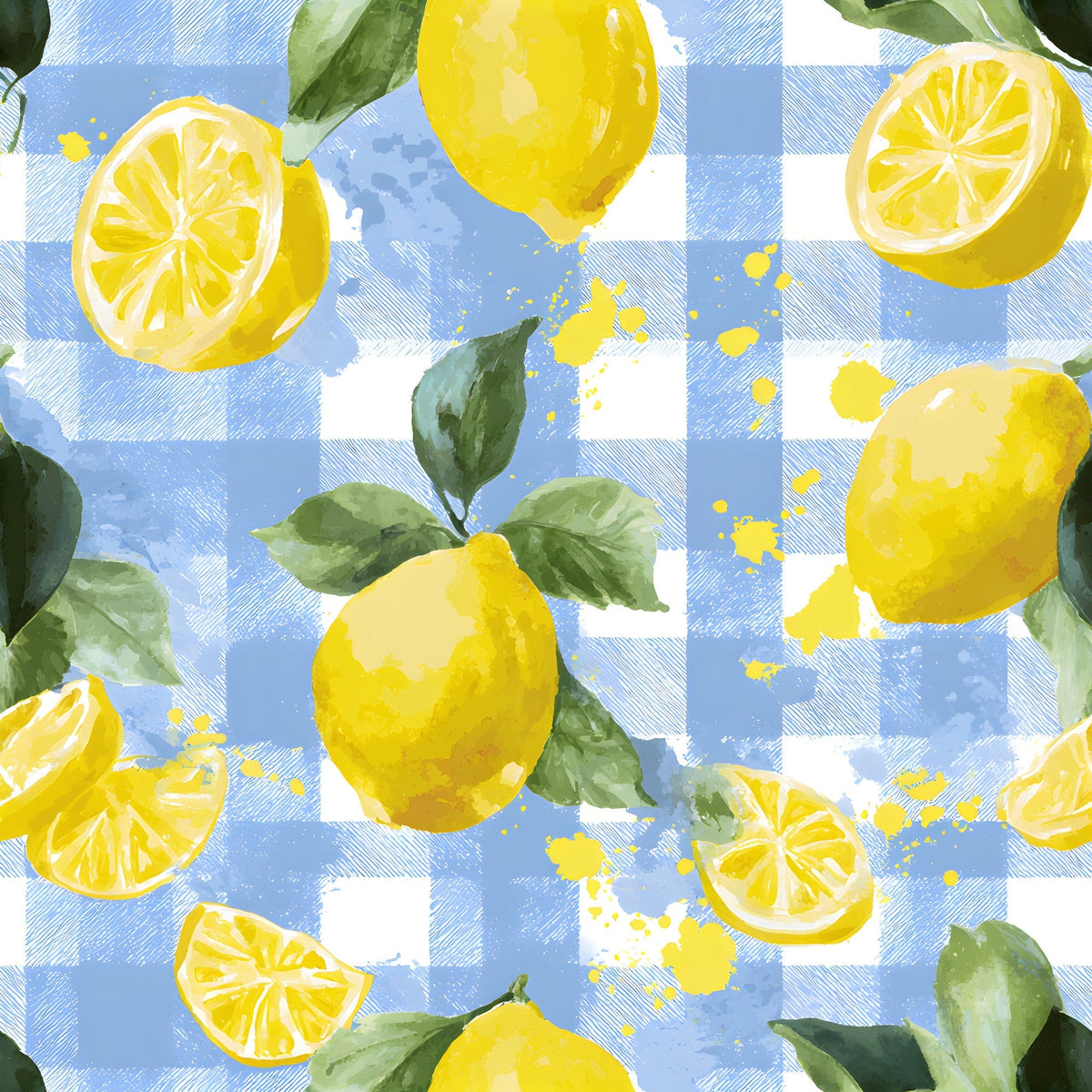 Citrus Picnic Pattern 5 Minky Fabric
