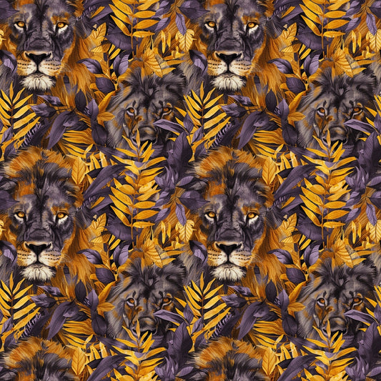 Leo Zodiac Pattern 4 Quilting Cotton Fabric