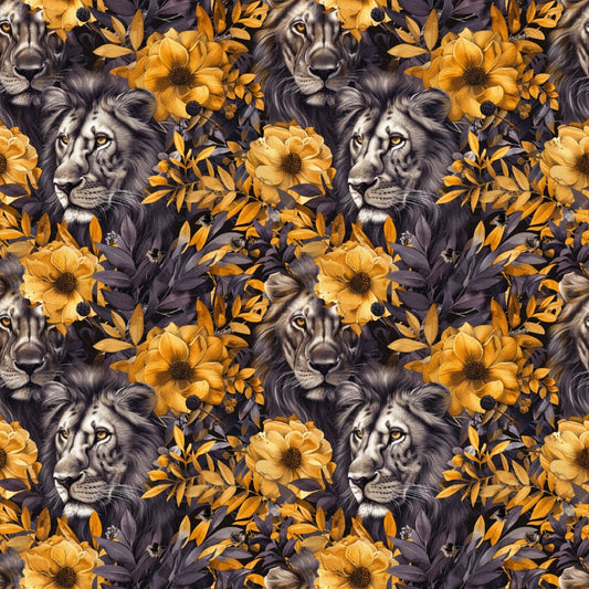 Leo Zodiac Pattern 5 Quilting Cotton Fabric