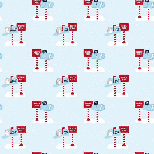 Letters to Santa Pattern 13 Quilting Cotton Fabric