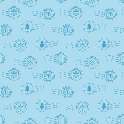 North Pole Post Pattern 14 Minky Fabric