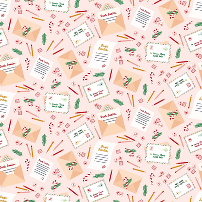 North Pole Post Pattern 3 Minky Fabric