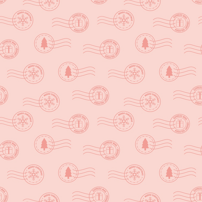 North Pole Post Pattern 6 Minky Fabric