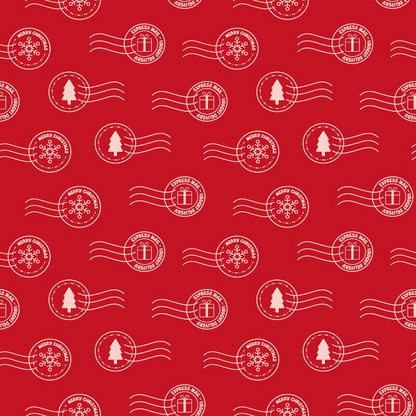 North Pole Post Pattern 7 Minky Fabric