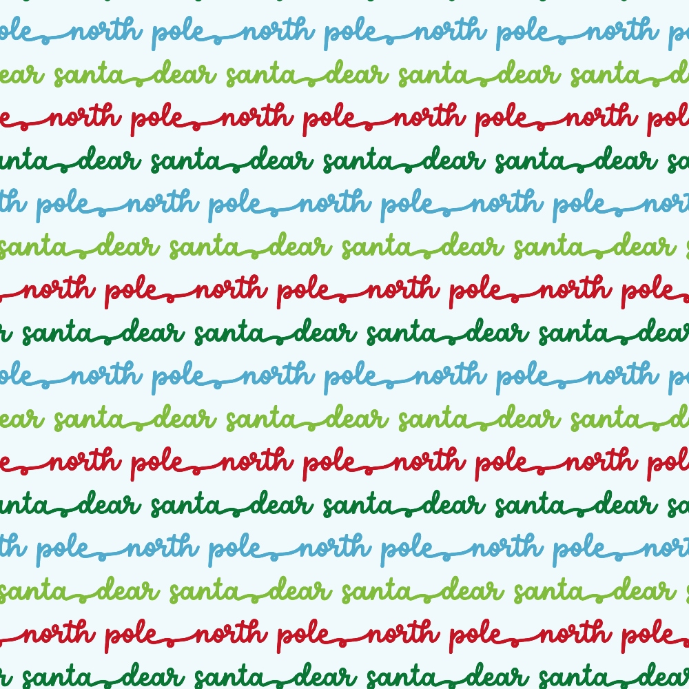 North Pole Post Pattern 8 Minky Fabric