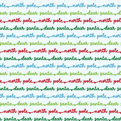 North Pole Post Pattern 8 Minky Fabric