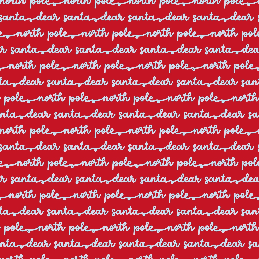 North Pole Post Pattern 9 Minky Fabric