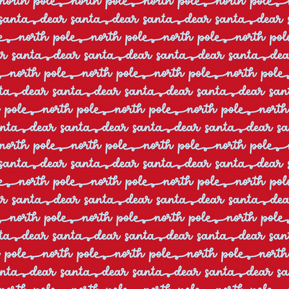 North Pole Post Pattern 9 Minky Fabric