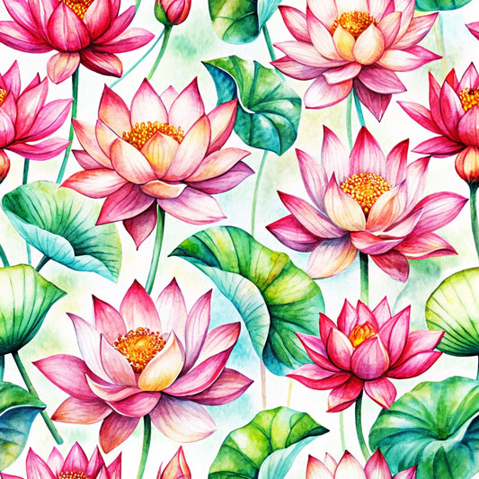 Lily Pond Serenity Pattern 7 Minky Fabric