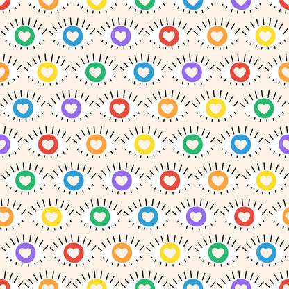 Love is Love Pattern 4 Quilting Cotton Fabric