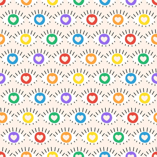 Love is Love Pattern 4 Quilting Cotton Fabric