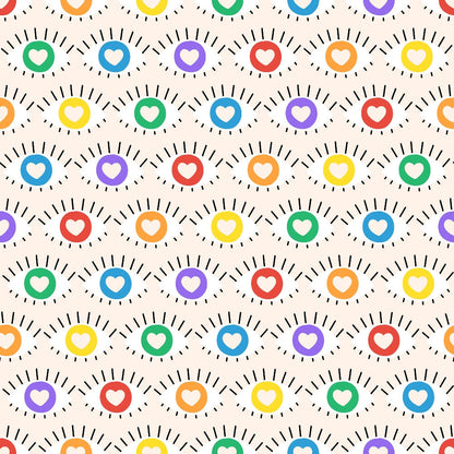 Rainbow Daydream Pattern 4 Minky Fabric