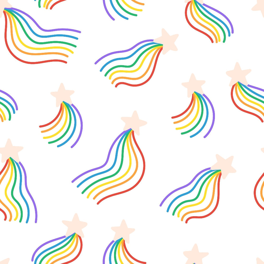Rainbow Daydream Pattern 6 Minky Fabric