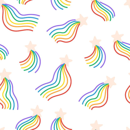 Rainbow Daydream Pattern 6 Minky Fabric