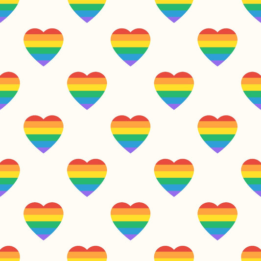 Love is Love Pattern 7 Quilting Cotton Fabric